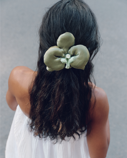 Hair elastic olive orchid
