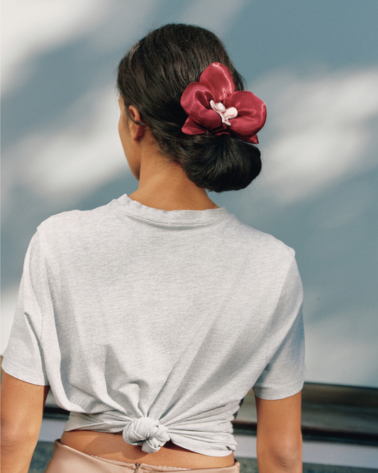 Hair elastic ruby orchid