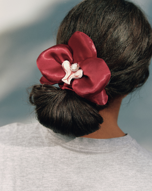 Hair elastic ruby orchid